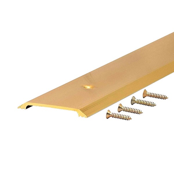 M-D Building Products 0.25 in. H X 2.5 in. W X 36 in. L Aluminum Flat Top Threshold Gold 09613 - main